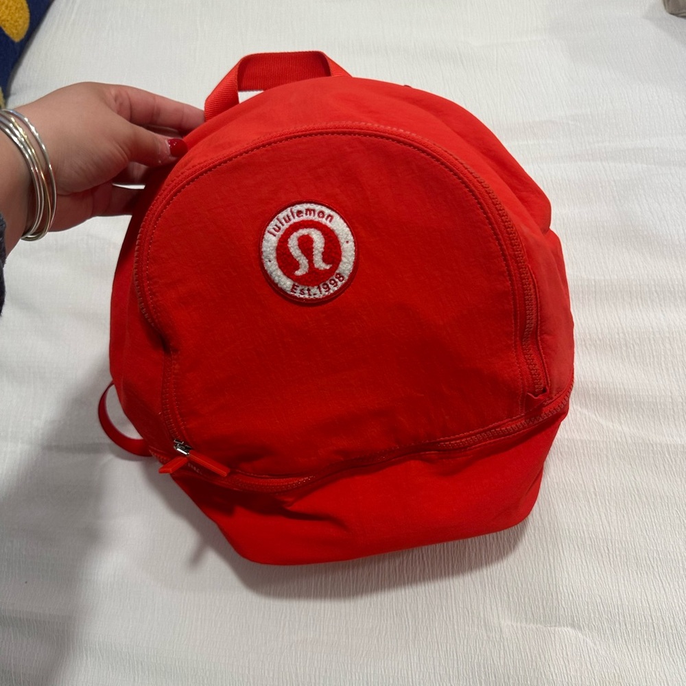Lululemon Red Backpack